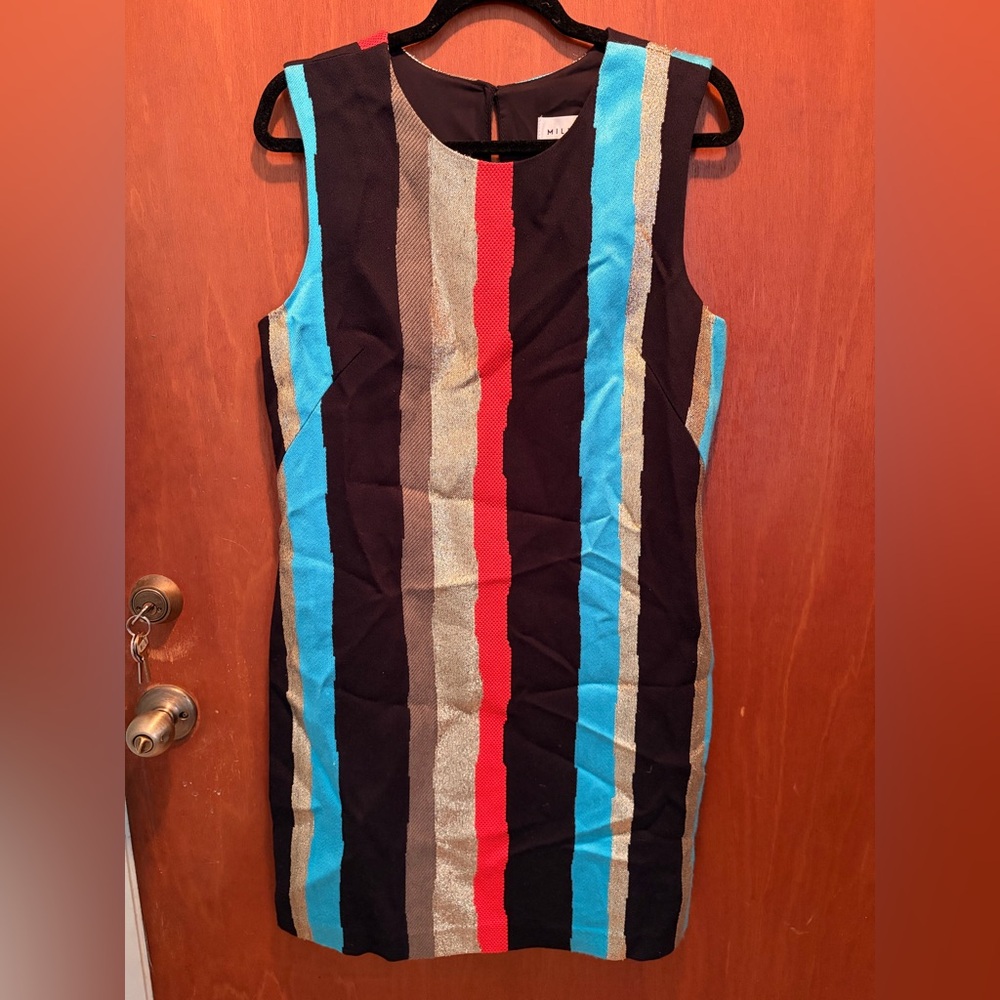 MILLY MultiColored Striped Sleeveless Tank Dress NWT
